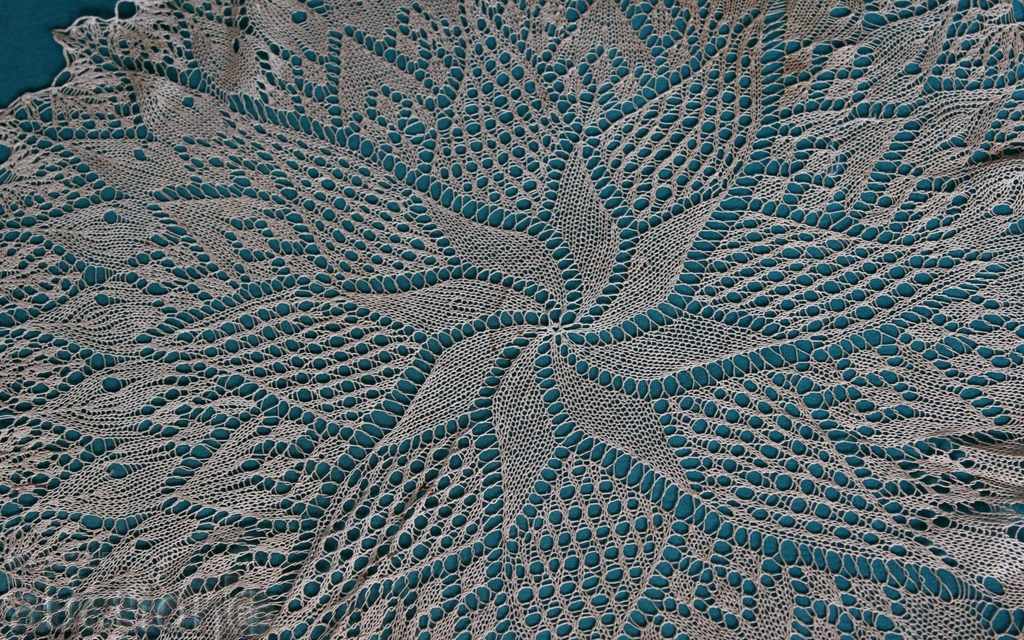 AUTHENTIC OLD KNITTED SQUARE ONE HOOK ROUND COVER - 5