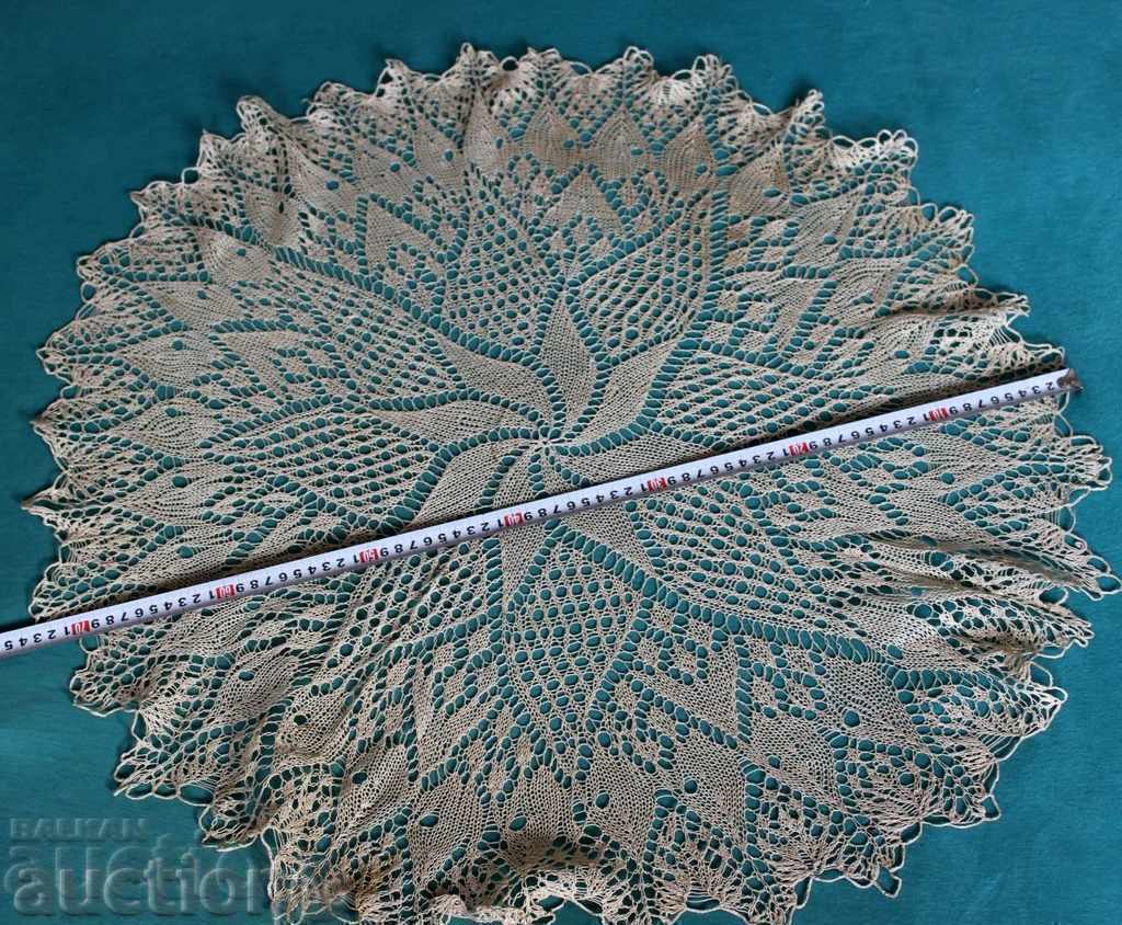 AUTHENTIC OLD KNITTED SQUARE ONE HOOK ROUND COVER - 7