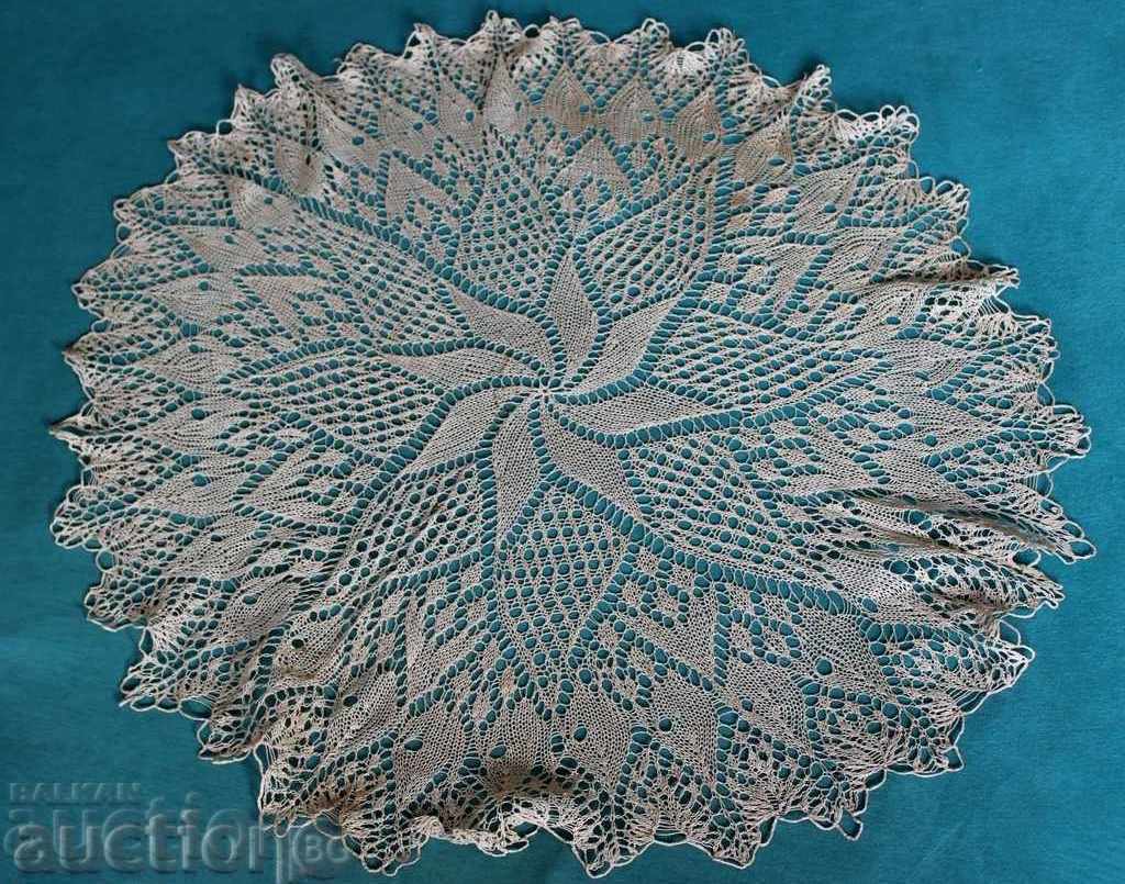 AUTHENTIC OLD KNITTED SQUARE ONE HOOK ROUND COVER