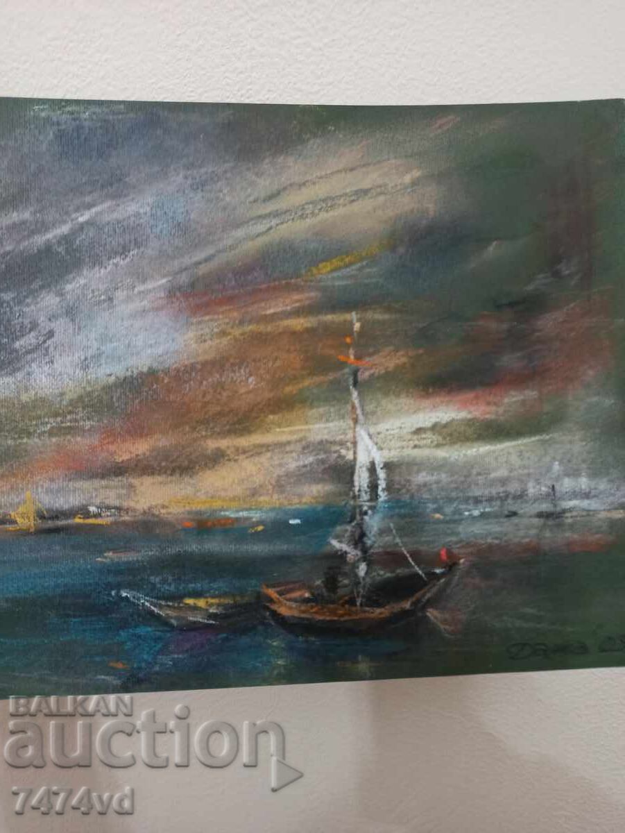 Ανέκδοτο έργο της ζωγράφου Ντάσα Νέντελκοβα με τιμή 250.00 BGN | € 127.82