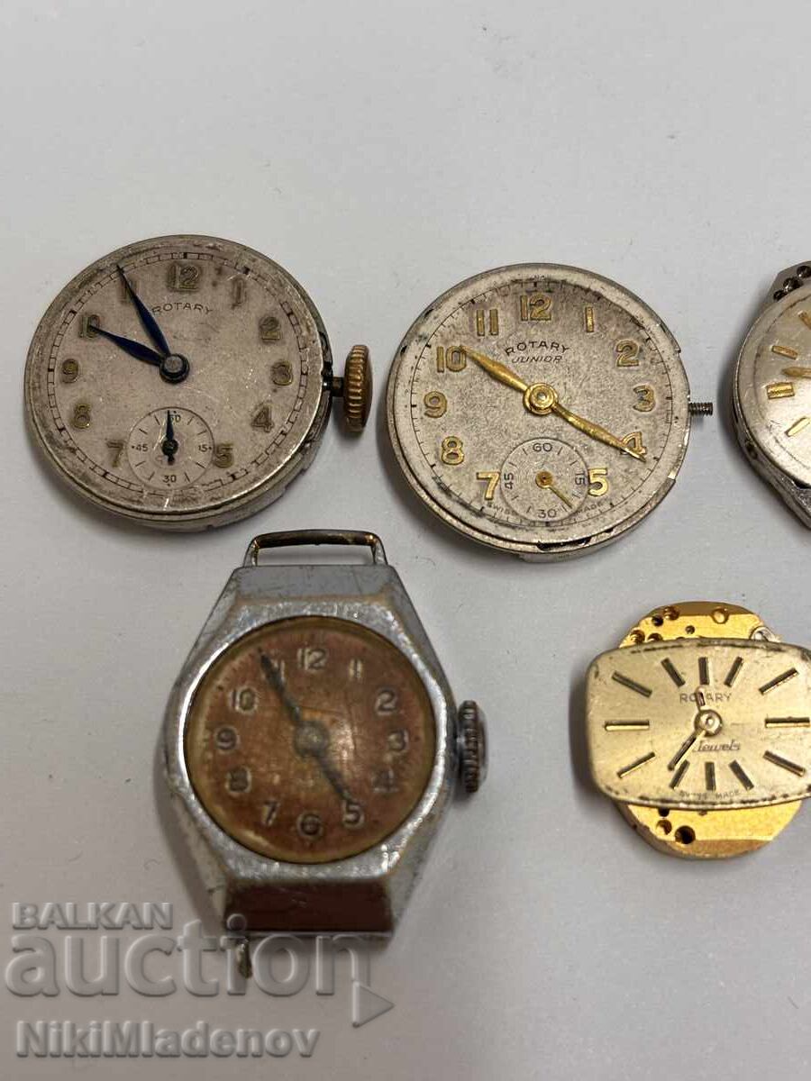 Lot of Swiss ROTARY mechanisms, non-working with price 25.00 BGN | € 12.78