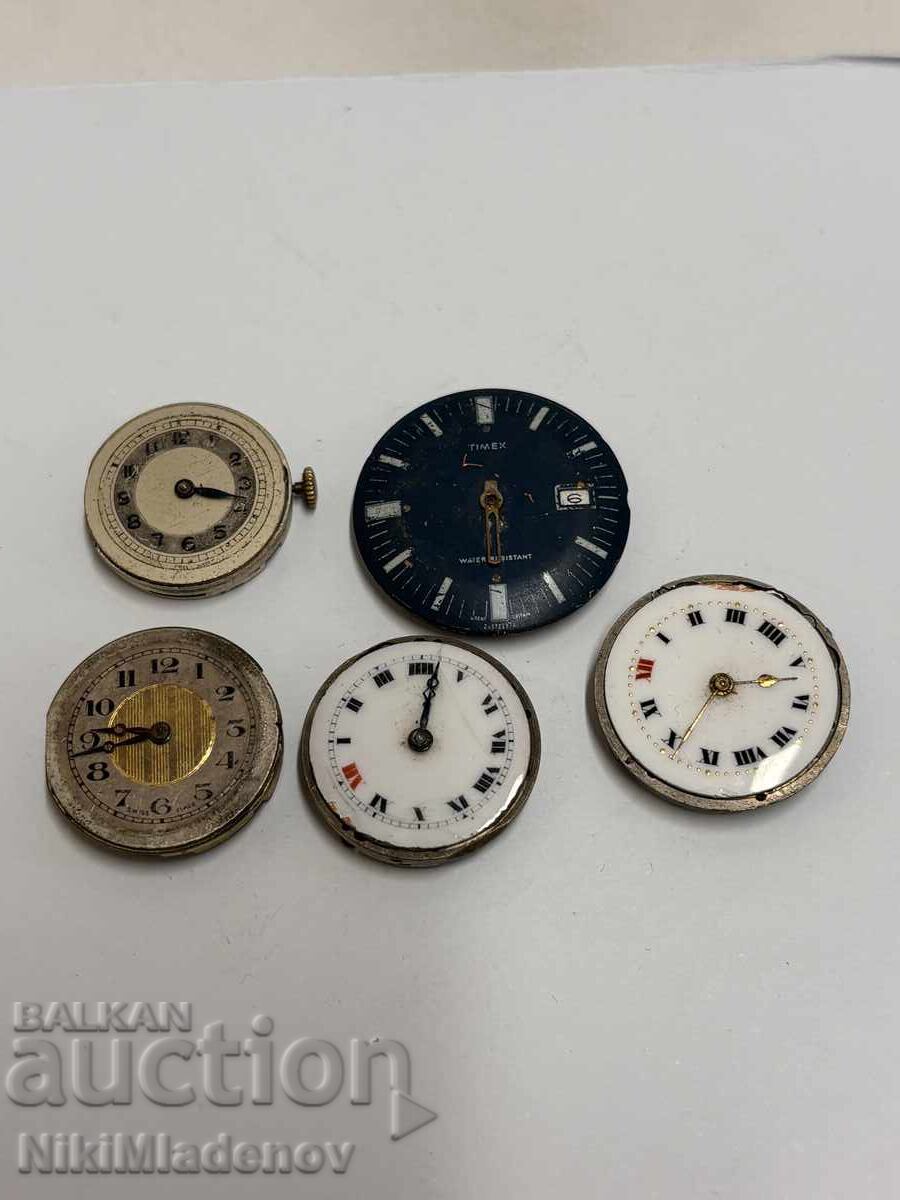 Lot of Swiss mechanisms, non-working