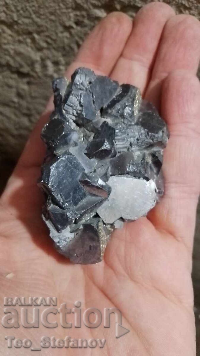 Galena and Pyrite Druse Galena and Pyrite Druse