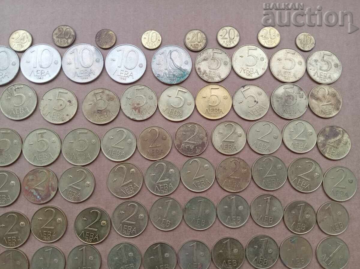 1 Lev 2 5 10 LEVA 1992 YEAR 10 20 50 Leva 1997 lot with price 51.00 BGN | € 26.08