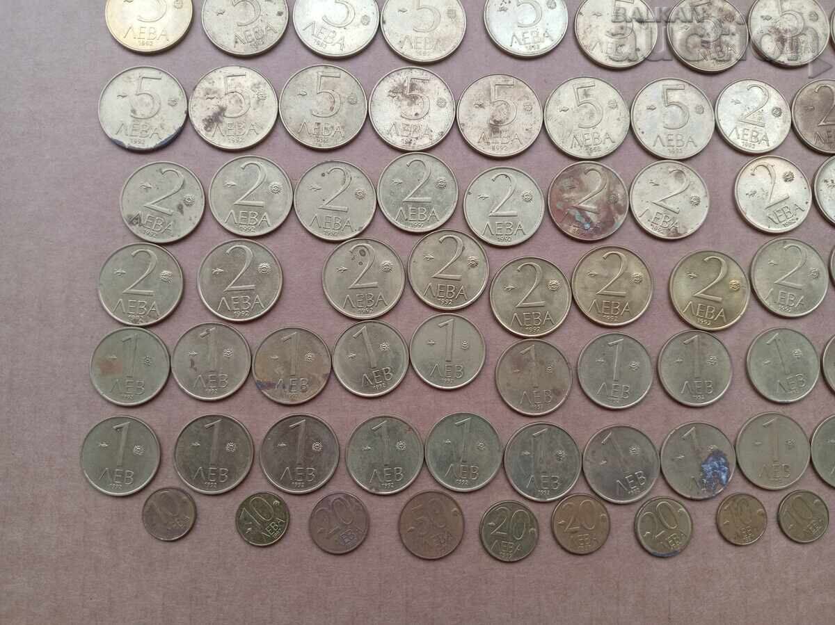 Auction  1 Lev 2 5 10 LEVA 1992 YEAR 10 20 50 Leva 1997 lot