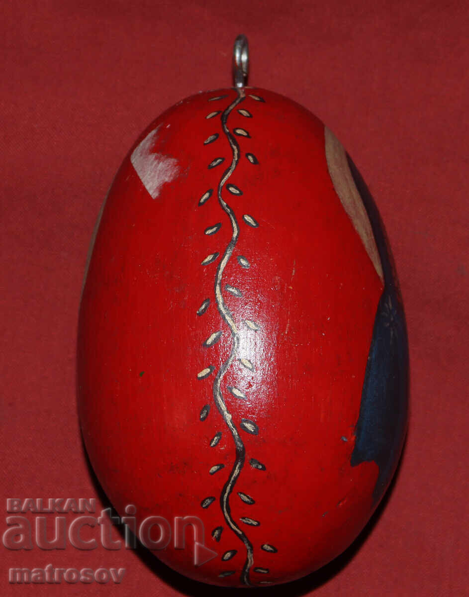 Auction  Hand-painted wooden egg icon