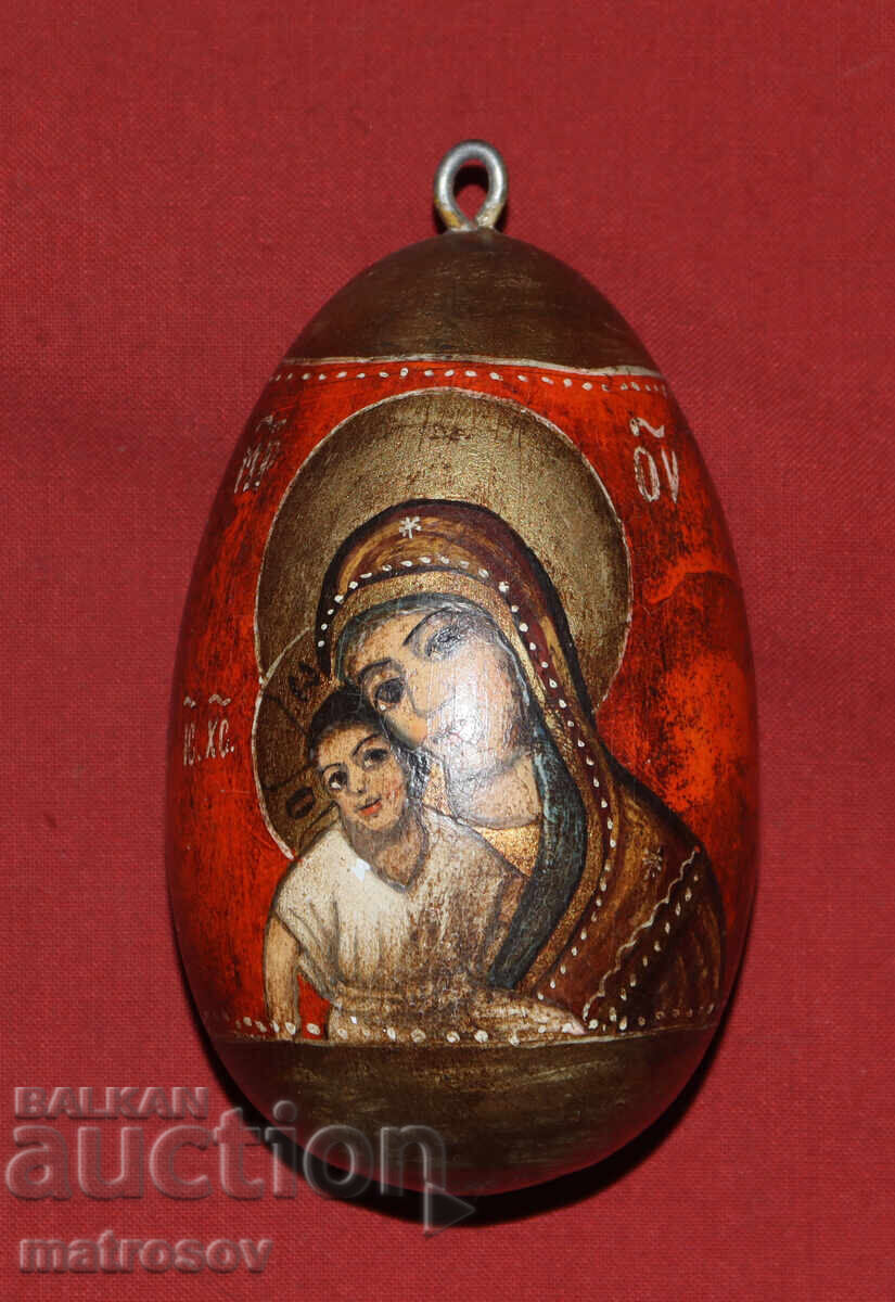 Χειροποίητο ξύλινο αυγό με εικόνα με τιμή 140.00 BGN | € 71.58