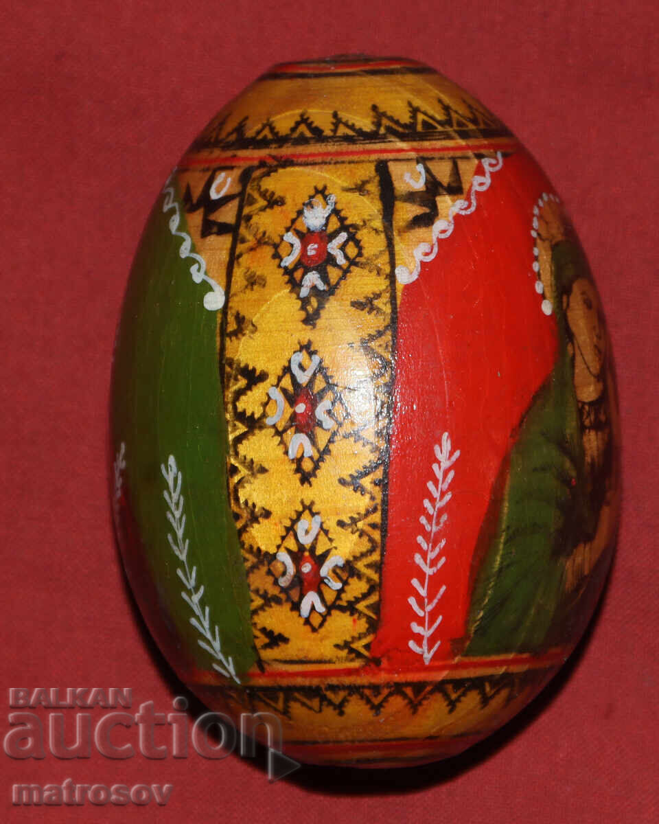 Δημοπρασία Χειροποίητο ξύλινο αυγό με ζωγραφισμένη εικόνα Δημοπρασία Χειροποίητο ξύλινο αυγό με ζωγραφισμένη εικόνα