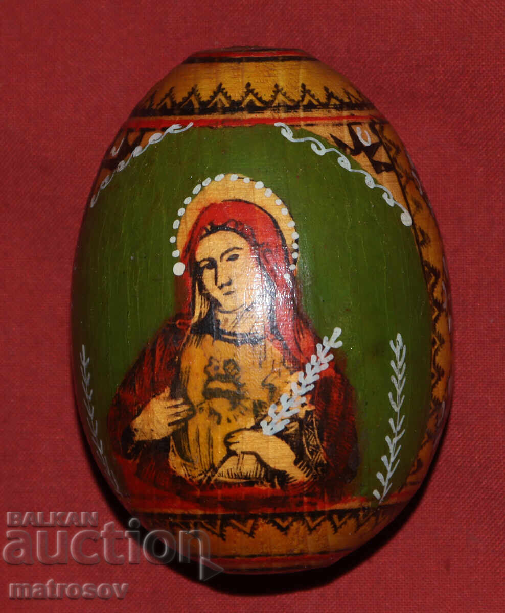 Χειροποίητο ξύλινο αυγό με ζωγραφισμένη εικόνα - 5 Χειροποίητο ξύλινο αυγό με ζωγραφισμένη εικόνα - 5