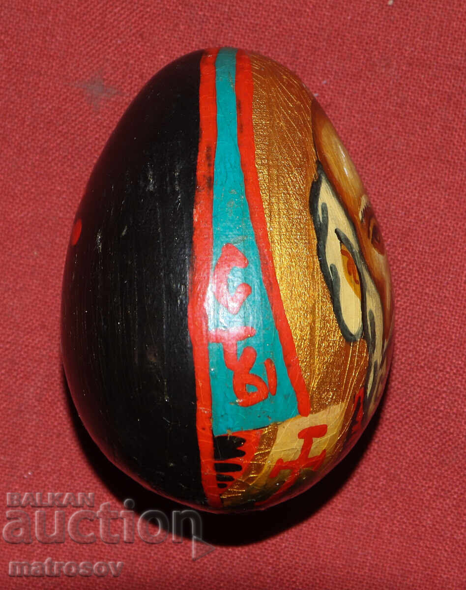 Hand-painted wooden egg icon - 6