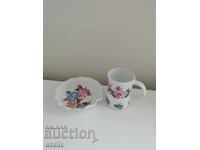 A beautiful set of Bulgarian ceramics with flowers