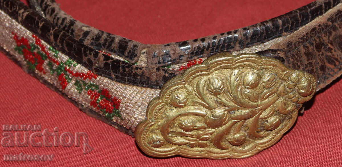 Star γυναικείος δερμάτινος ιμάντας με μπρούτζινη αγκράφα - 5