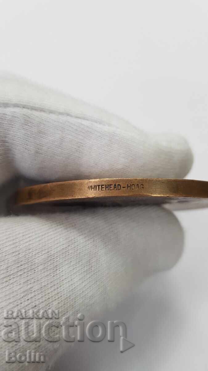 Medalie de colecție din bronz, placă, 1765-1815 America - 5