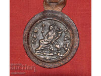 Small bronze jewelry coin replica