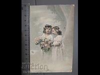Old postcard - Children