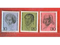 GERMANIA RFG PERSONALITĂȚI MUZICIENI - 1970 MNH 616 618