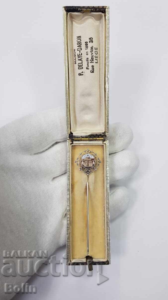 Ac de argint foarte rar cu micro-mozaic Europa secolul al XIX-lea cu preț 360.00 BGN | € 184.07