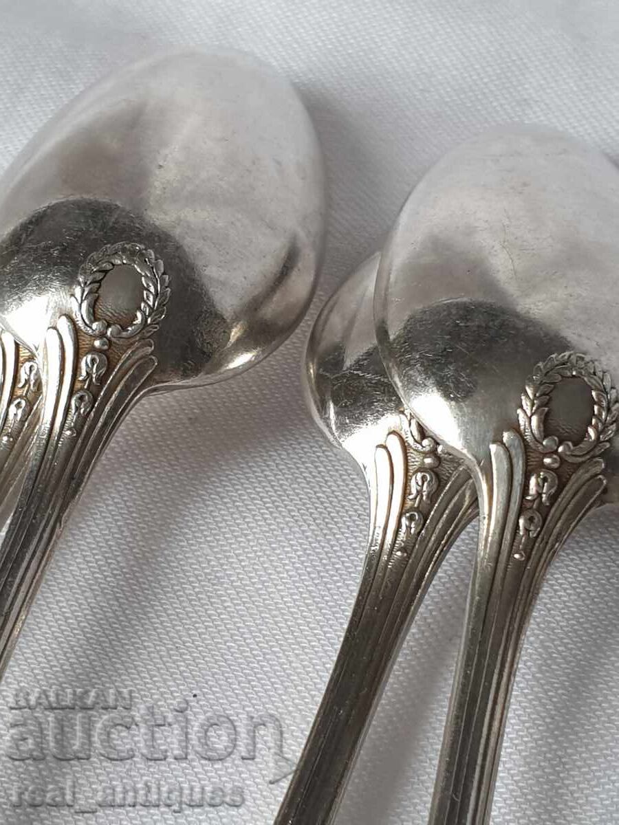 Set of silver-plated spoons - 5 Set of silver-plated spoons - 5