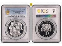 10 Leva 2018 PR69DCAM - 140 Years from the Liberation of Bulgaria