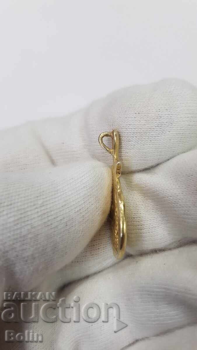 Delivery of Silver gold-plated pendant with Alexander the Great coin