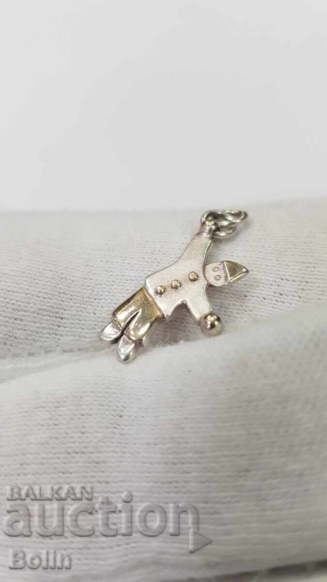 Δημοπρασία Χαριτωμένο και χαρούμενο μενταγιόν, κλόουν μενταγιόν ασήμι με επιχρύσωση Δημοπρασία Χαριτωμένο και χαρούμενο μενταγιόν, κλόουν μενταγιόν ασήμι με επιχρύσωση