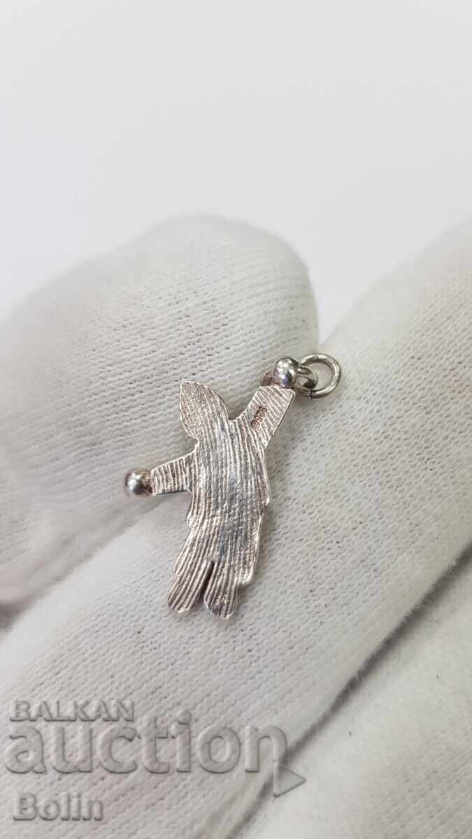 Χαριτωμένο και χαρούμενο μενταγιόν, κλόουν μενταγιόν ασήμι με επιχρύσωση - 5 Χαριτωμένο και χαρούμενο μενταγιόν, κλόουν μενταγιόν ασήμι με επιχρύσωση - 5