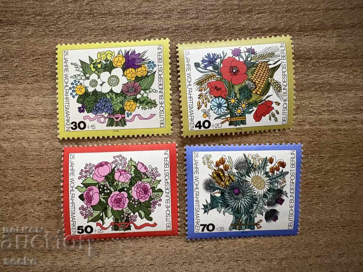 Βερολίνο - Φιλανθρωπικές γραμματόσημες (1974) MNH