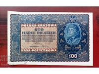 Полша 100 марки 1919г