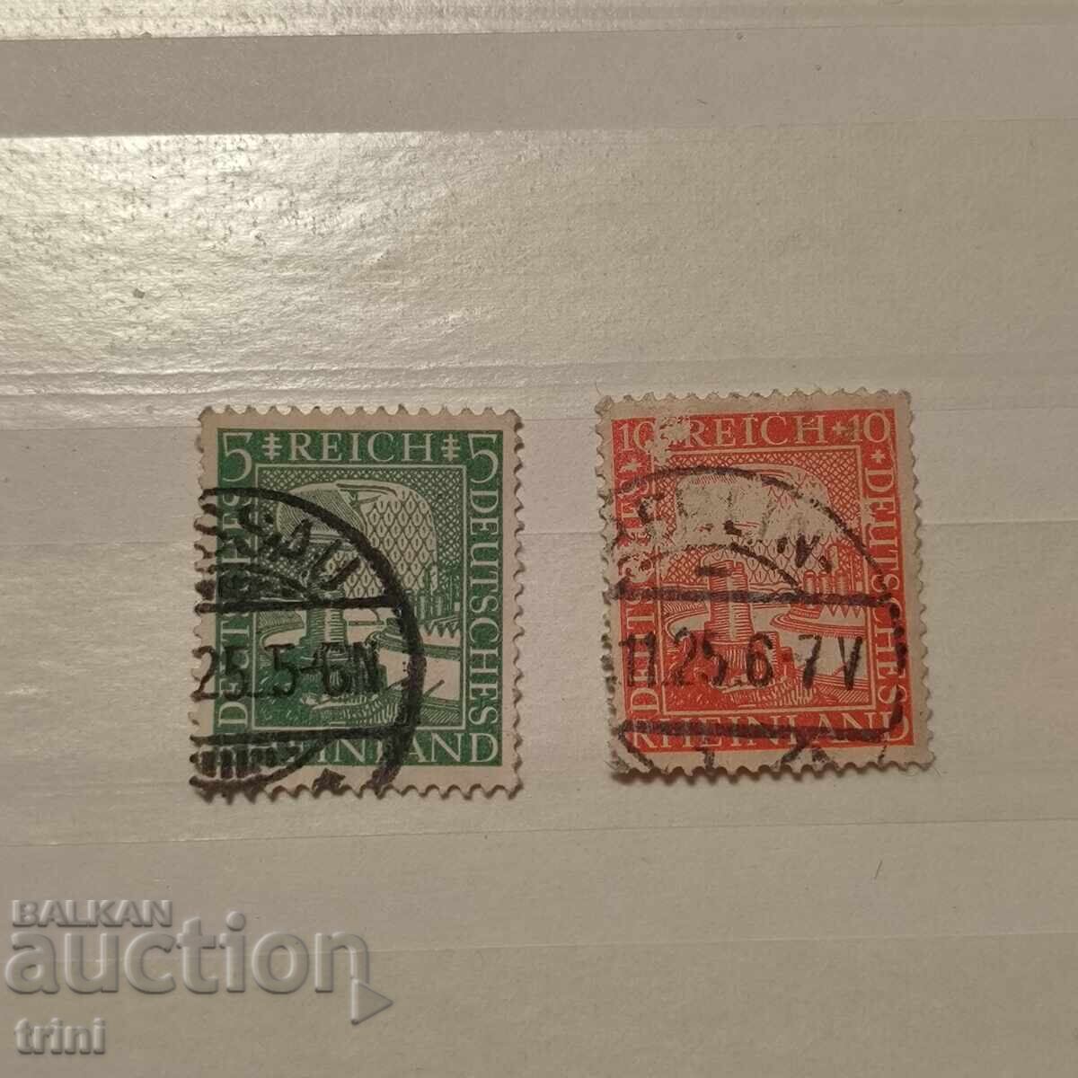 Германия райх 1925 г. Годишнина на Рейнланд