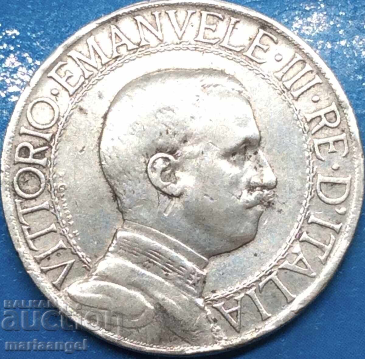 1 Λίρα 1912 Ιταλία Βίκτωρ Εμμανουήλ ασήμι με τιμή 32.00 BGN | € 16.36
