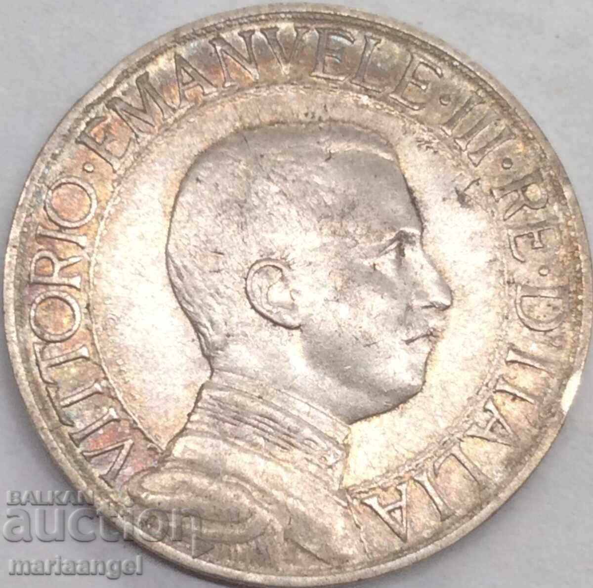 Delivery of 1 lira 1910 Italy silver Patina