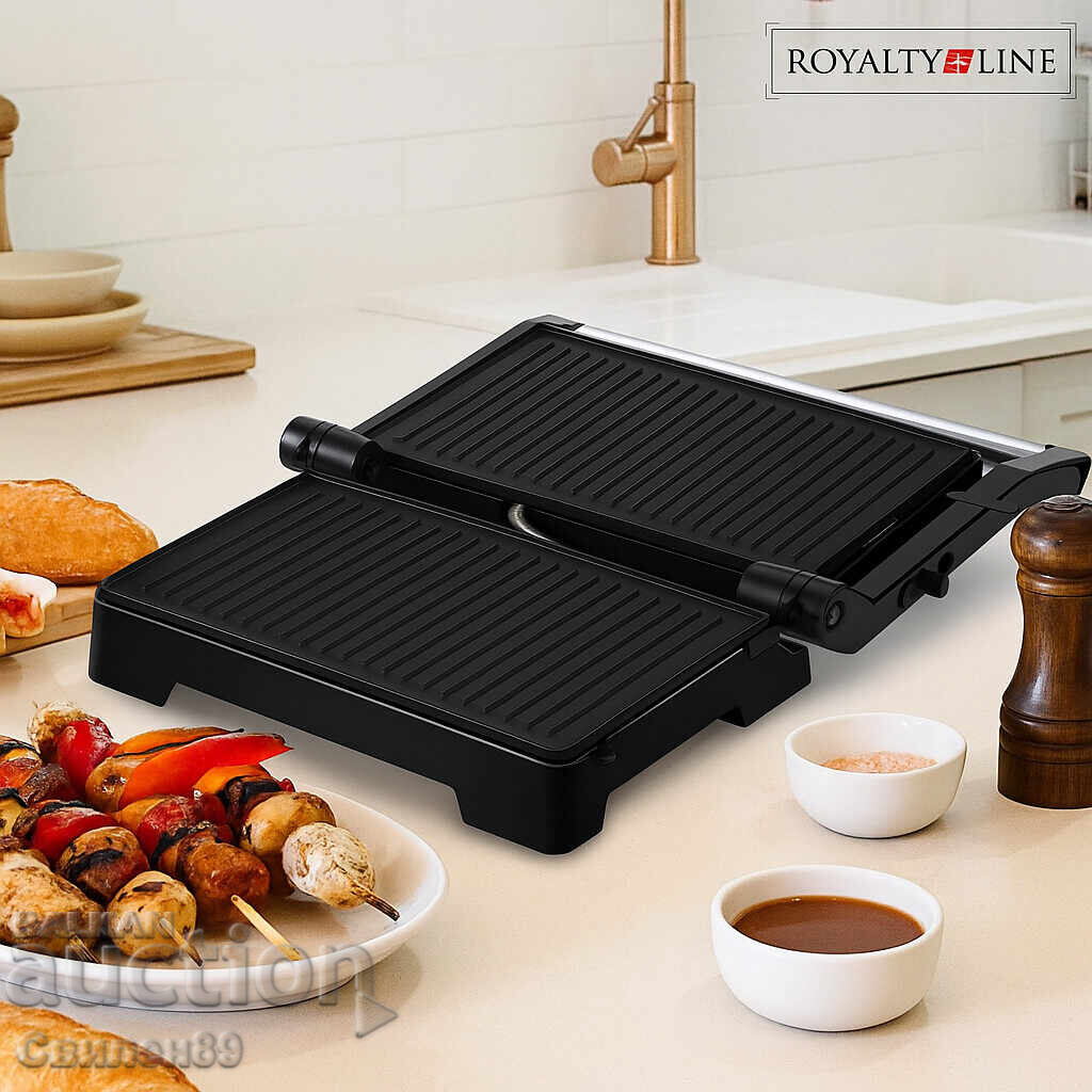 Royalty Line RL-PM1000 Toaster Grill - Compact Grill and Sandwich Maker with price 42.00 BGN | € 21.47 Royalty Line RL-PM1000 Toaster Grill - Compact Grill and Sandwich Maker with price 42.00 BGN | € 21.47