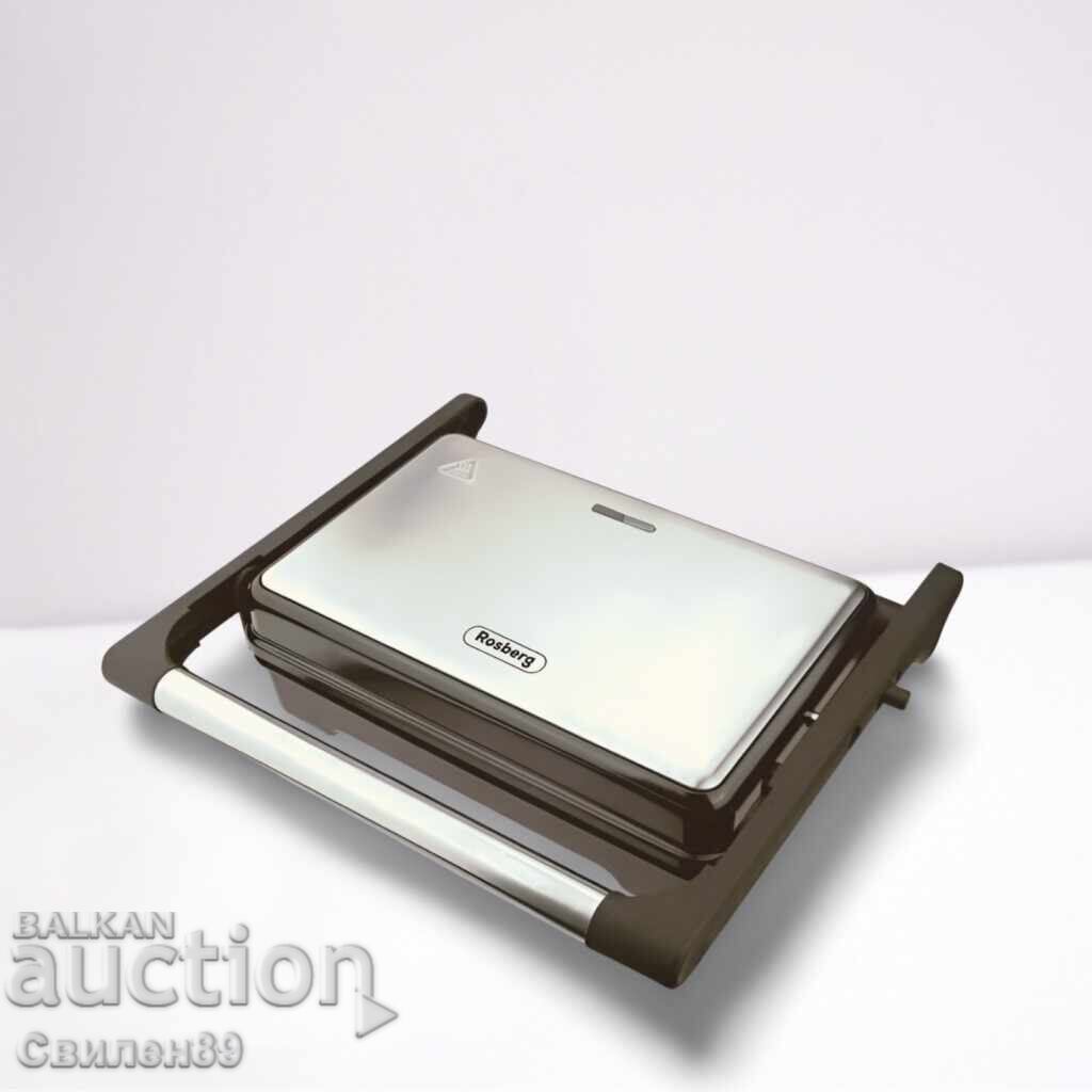 Τοστιέρα Rosberg 1500W, Γκριλ αντικολλητικές 1 πλάκες με τιμή 65.00 BGN | € 33.23 Τοστιέρα Rosberg 1500W, Γκριλ αντικολλητικές 1 πλάκες με τιμή 65.00 BGN | € 33.23