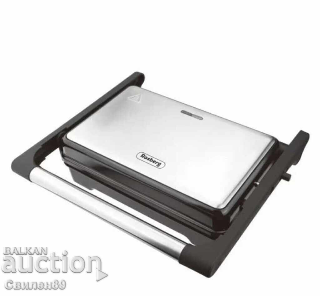Παράδοση Τοστιέρα Rosberg 1500W, Γκριλ αντικολλητικές 1 πλάκες Παράδοση Τοστιέρα Rosberg 1500W, Γκριλ αντικολλητικές 1 πλάκες
