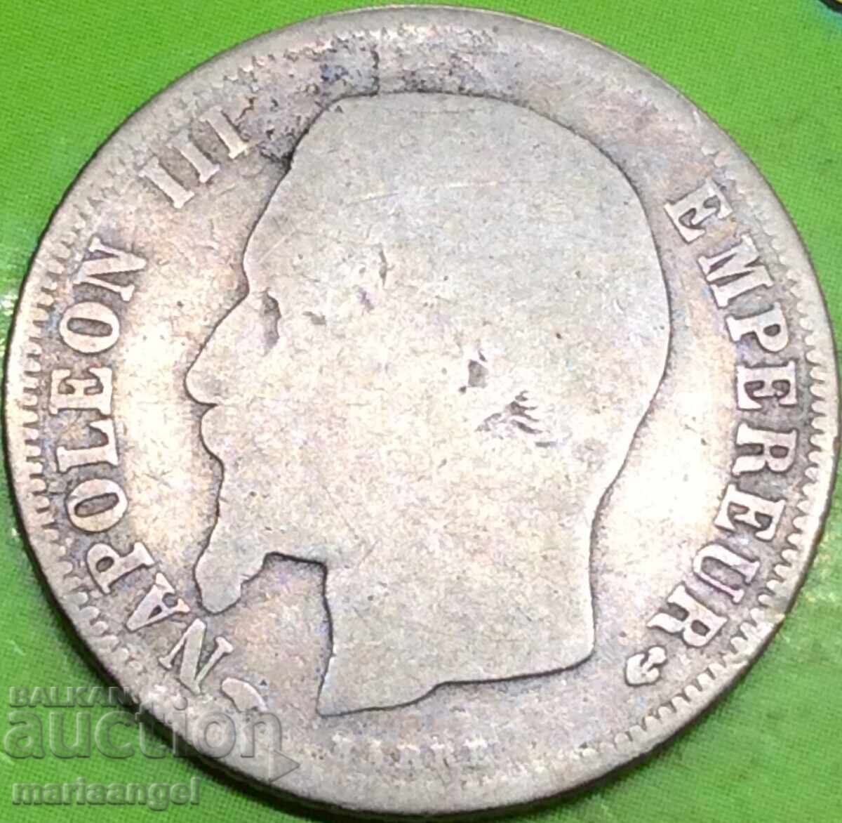 Auction  Napoleon III France 1 Franc 1859 Silver Rare