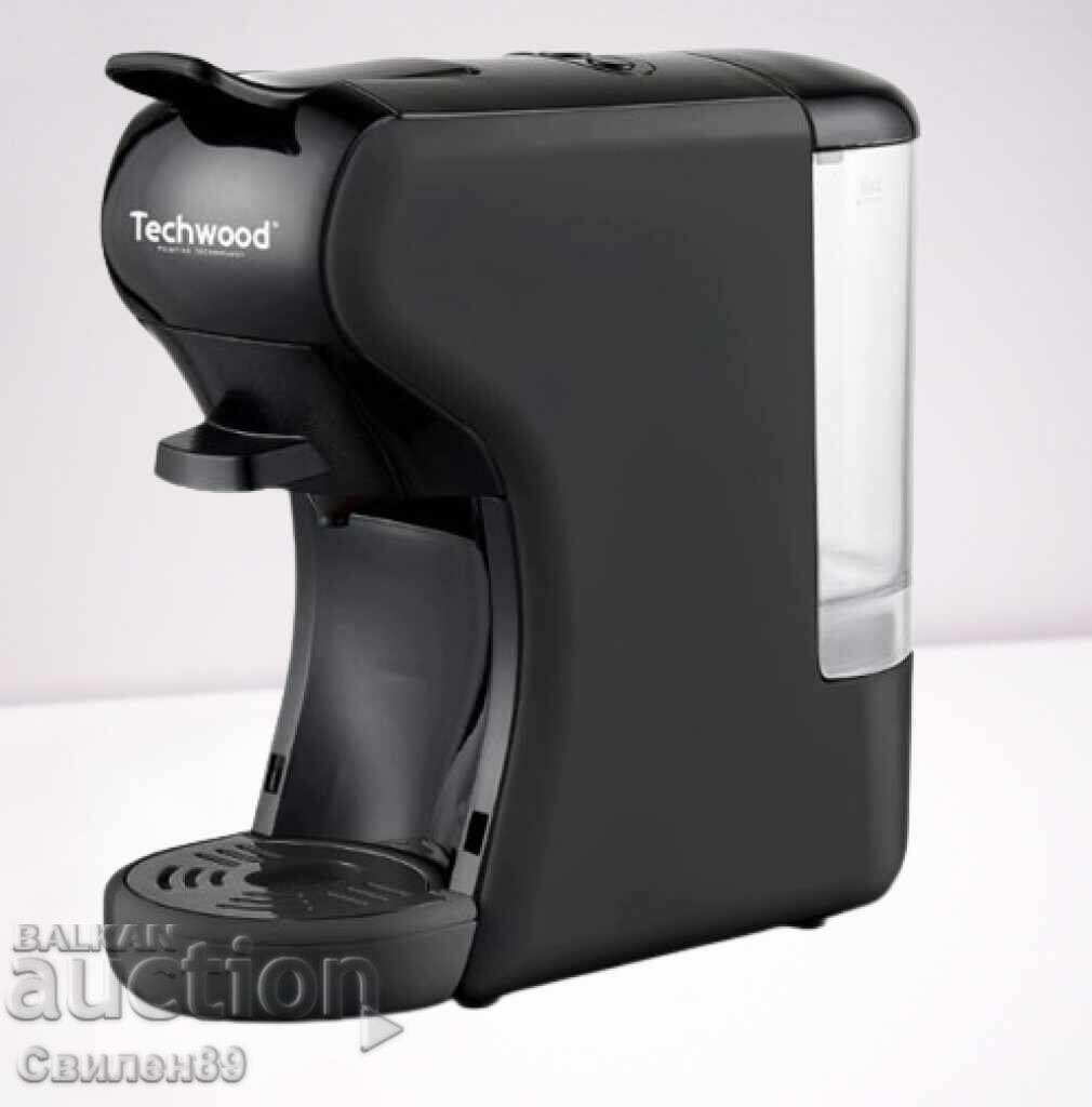 Καφετιέρα 2 σε 1 Techwood TCA-196N, 19bar/1450W, Μαύρο + Δώρο με τιμή 200.00 BGN | € 102.26