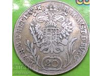 20 Kreuzer 1787 Austria B - Kremnitz Joseph II silver