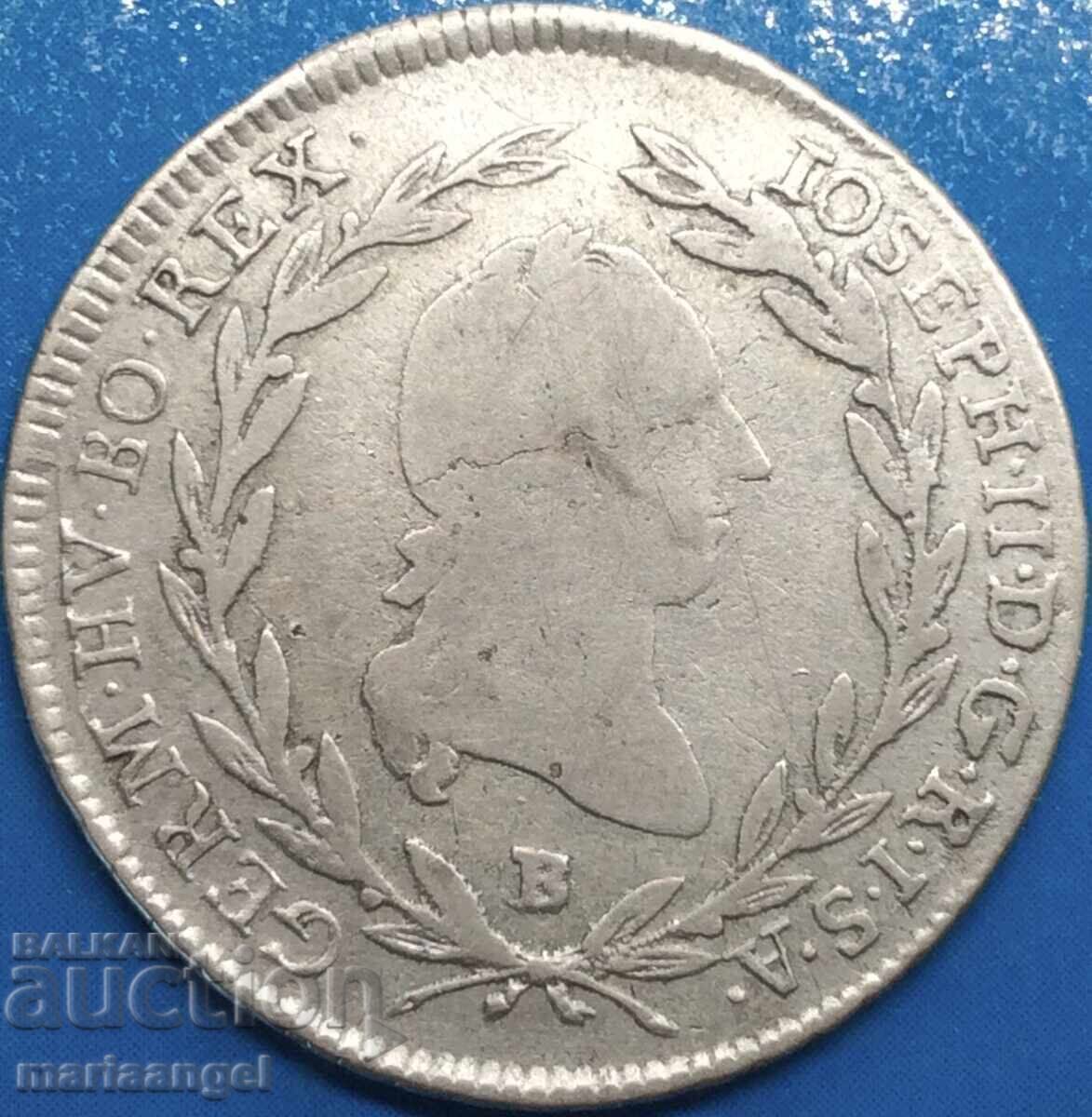 10 κρόιτσερ 1790 Αυστρία Β-Κρεμνίτσα Ιωσήφ Β' 1780-1790 σειρά - 5