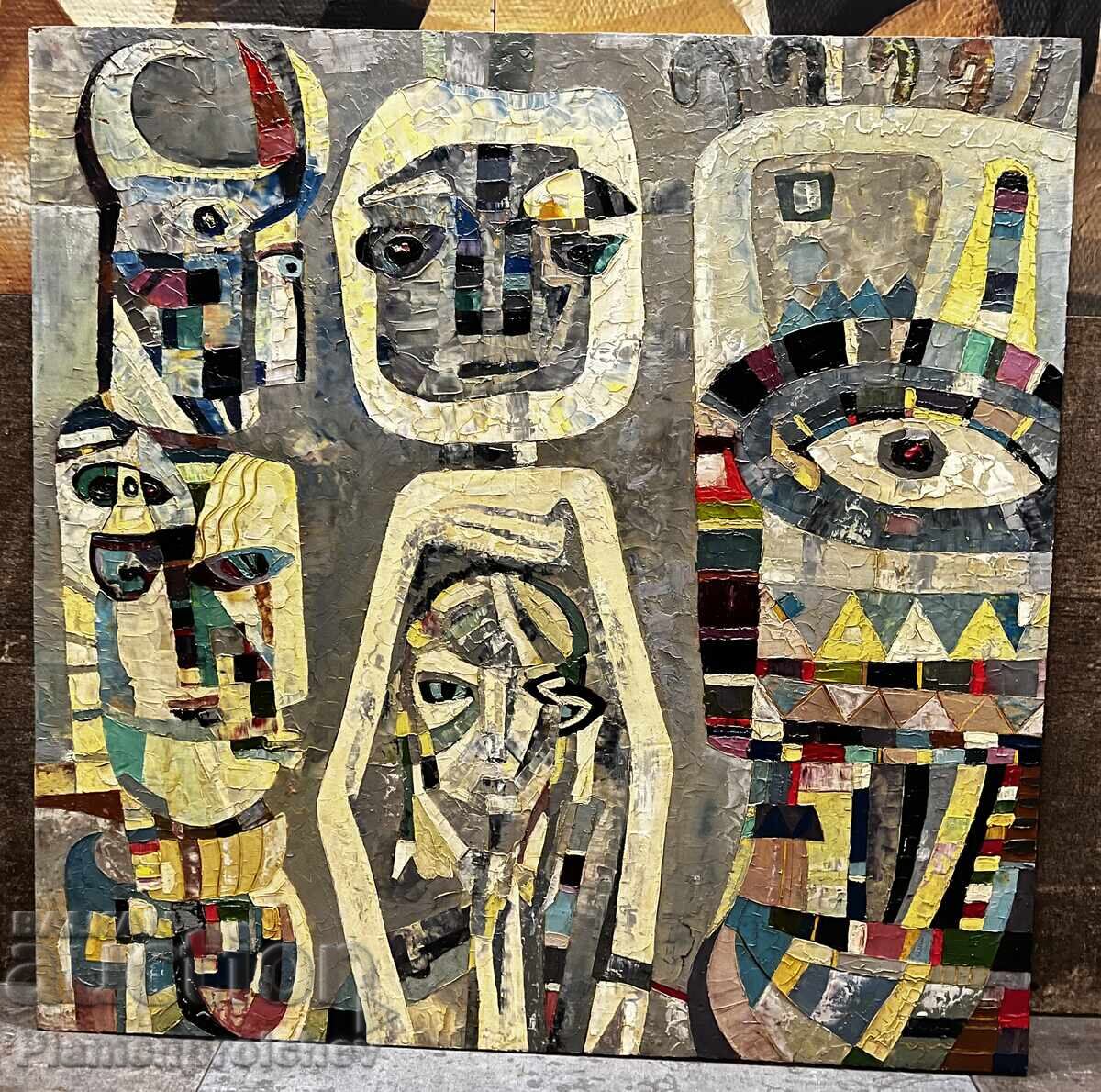 LARGE UNIQUE PAINTING LIKA YANKO TRADITIONS TSVYATKO TSVETKOV OIL LARGE UNIQUE PAINTING LIKA YANKO TRADITIONS TSVYATKO TSVETKOV OIL