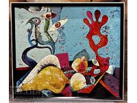 MARE TABLOU UNICAT HAȘIȘ-COBRĂ ȚVETKO ȚVETKOV ULEI