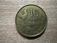 Франция - 10 франка (1953) - В