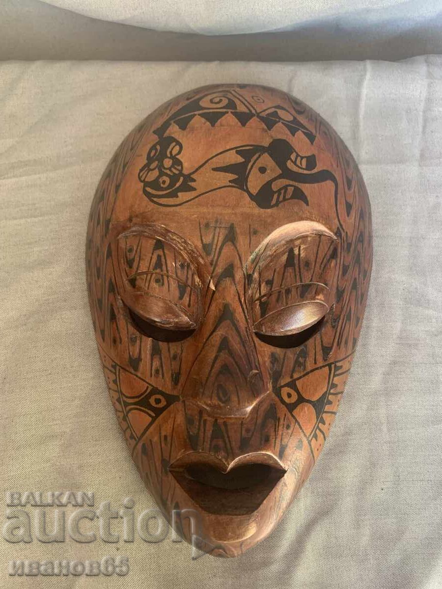 wooden African mask