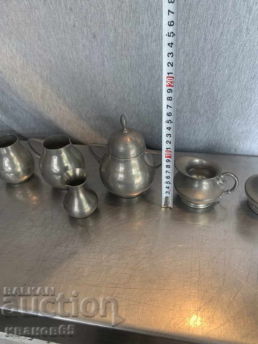 Παρτίδα κασσιτέρινων σκευών - 5