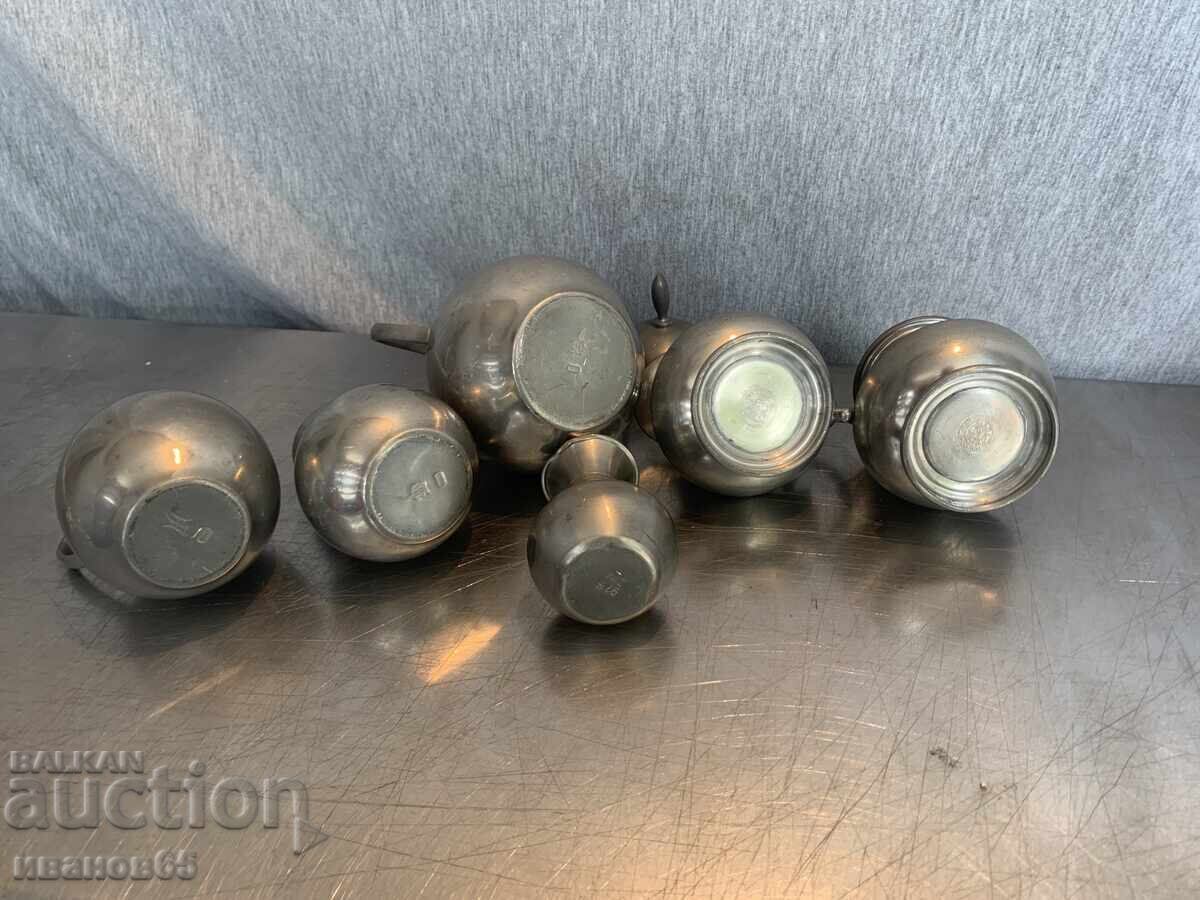 Παρτίδα κασσιτέρινων σκευών - 7