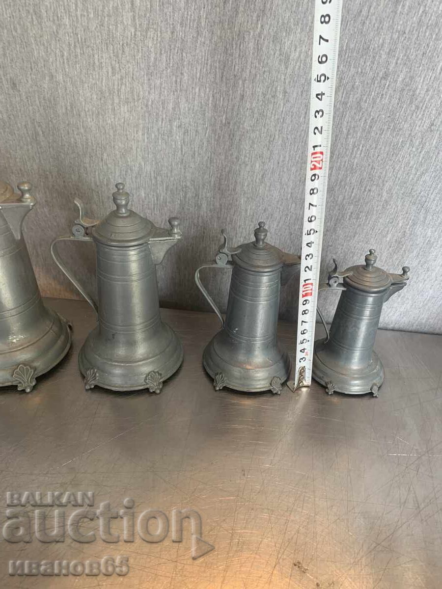 Доставка на кана за бира, калаени кани, комплект