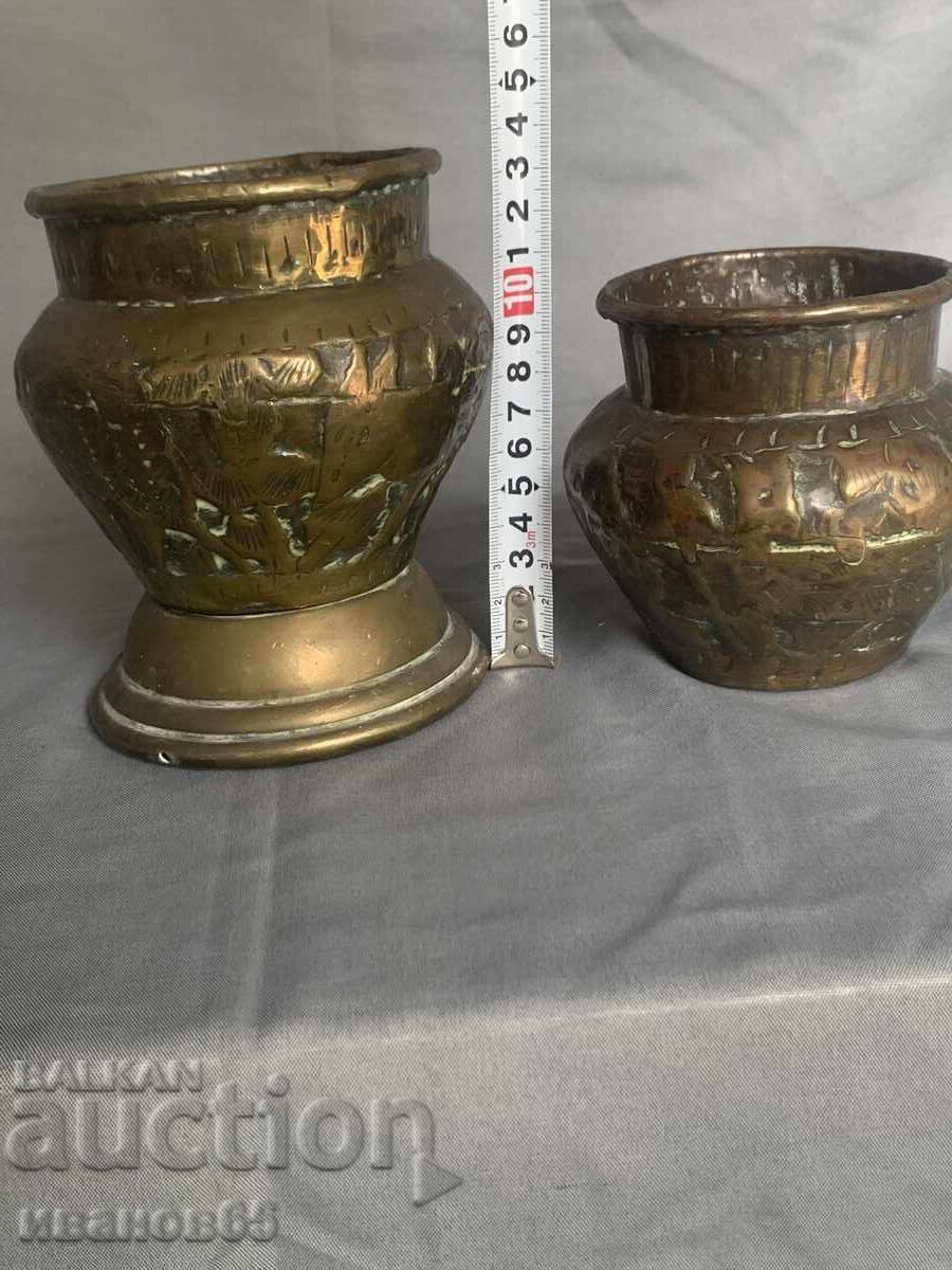 стари месингови съдове с цена 90.00 лв. | € 46.02 стари месингови съдове с цена 90.00 лв. | € 46.02