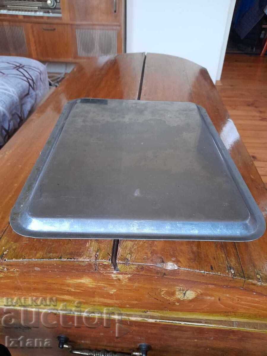 Παλιό ανοξείδωτο δίσκος, δίσκος σερβιρίσματος - 6 Παλιό ανοξείδωτο δίσκος, δίσκος σερβιρίσματος - 6