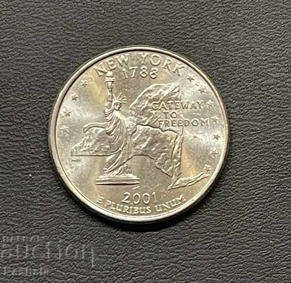 USA 25 Cent 2001 New York