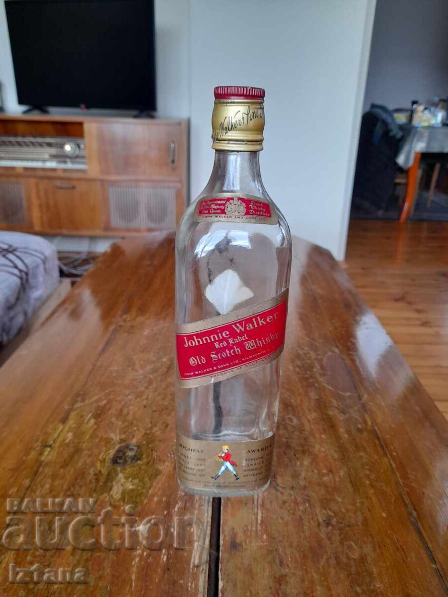 An old bottle of Johnnie Walker