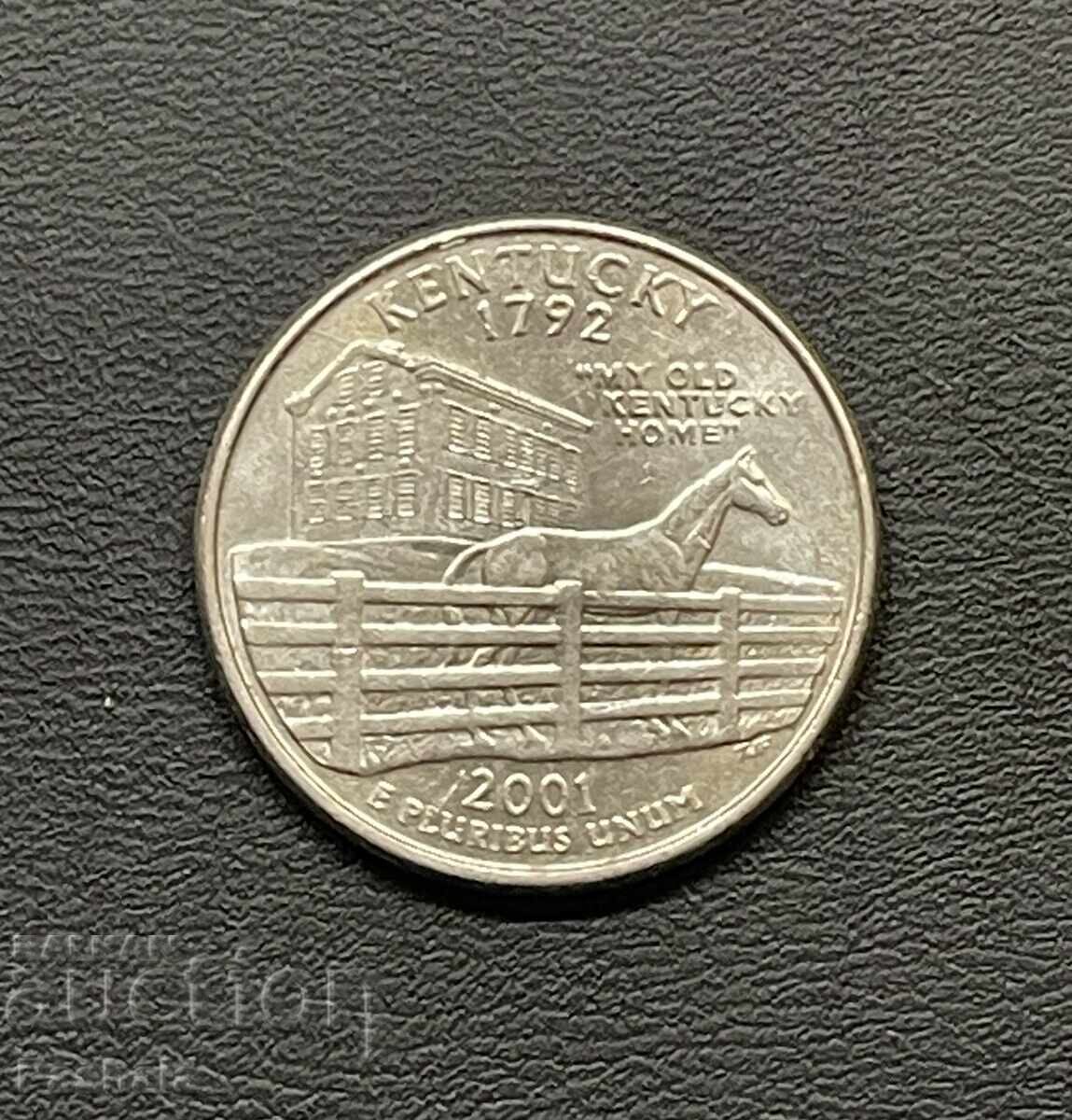 ΗΠΑ 25 σεντ 2001 KENTUCKY ΗΠΑ 25 σεντ 2001 KENTUCKY